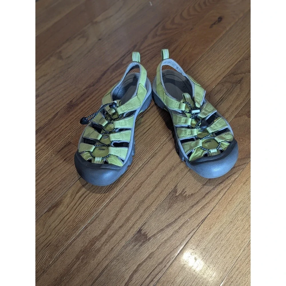 KEEN Newport H2 Sport Sandals Lime Green Water Hiking Shoes Men's 10 28cm